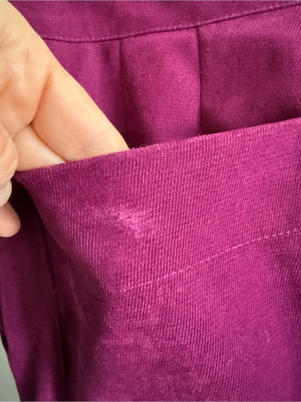 Women’s Boot Cut High-Rise Pants in Berry - Picture 8 of 15